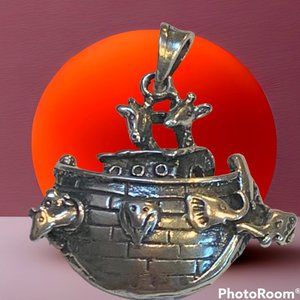 Noah's Ark Pendant Mexico 925 Sterling Silver